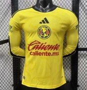2627 Club America Home long sleeves Player Version Soccer Jersey